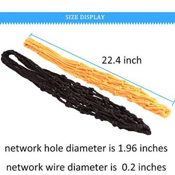 EastyGold Basketball Net Bag Soccer Football Mesh Storage Sports Ball Holder Nylon Carry Bag Durable Single Ball Carrier 2 Pack Black Fit Ball 3 4 5