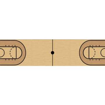 Basketball Court NBA Beer Pong Table with Predrilled Cup Holes