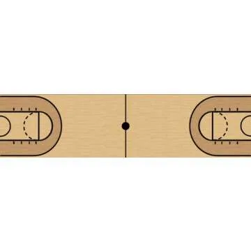 Basketball Court NBA Beer Pong Table with Predrilled Cup Holes