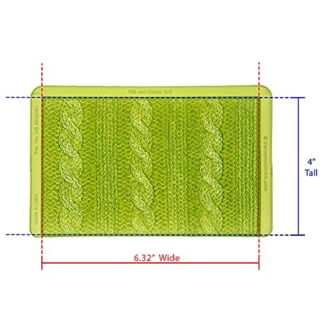 Marvelous Molds Rib Cable Knit Simpress for Baking Fun