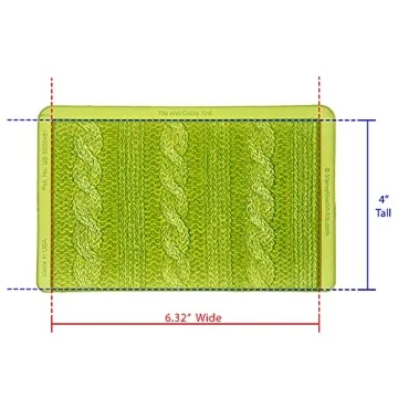 Marvelous Molds Rib Cable Knit Simpress for Baking Fun