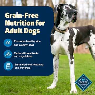 Blue Buffalo Freedom Grain-Free Dry Dog Food, Complete & Balanced Nutrition for Adult Dogs, Made in the USA With Natural Ingredients, Chicken & Potatoes, 24-lb. Bag