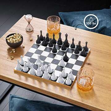 Nathan James Doxa Modern Industrial Coffee Table Wood and Metal Box Frame, Light Brown/Black