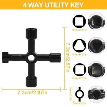 Comfylichi Water Meter Key & Utility Keys - Durable & Versatile