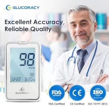 Comprehensive Glucoracy Blood Glucose Monitor Kit with Test Strips