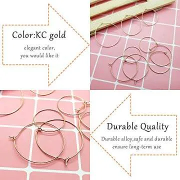180Pcs Plated Wine Glass Beading Rings,Beading Hoop Rings Ear Wines Earring Hoops for Jewelry Making Craft Art DIY