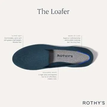 Rothy's The Loafer Women's Slip-On Shoes, Rounded-Toe Flats, Cream & Black Herringbone, Made from Recycled Plastic Bottles & Machine Washable, Size 13
