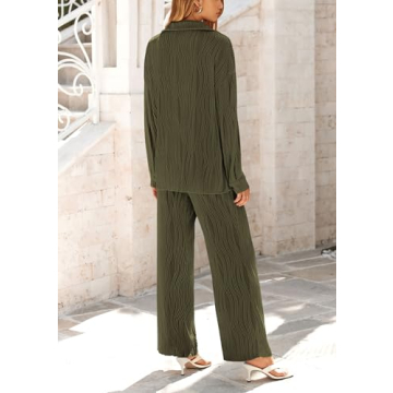 Stylish PRETTYGARDEN Women's 2 Piece Textured Set