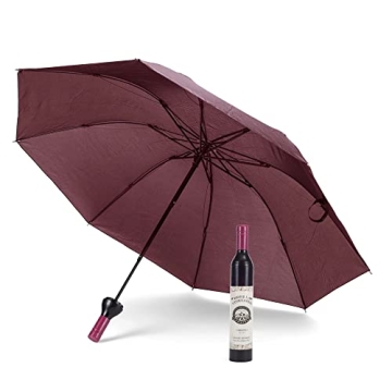 Playmaker Toys Brella Vineyards Cabernet Wine Bottle Hidden Umbrella, Burgundy