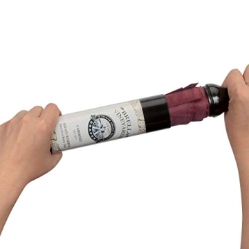 Playmaker Toys Brella Vineyards Cabernet Wine Bottle Hidden Umbrella, Burgundy