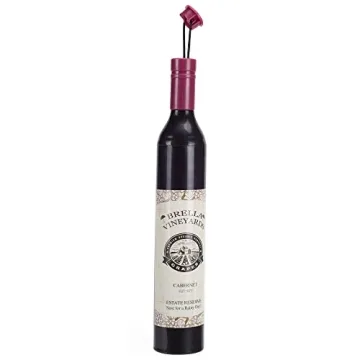 Playmaker Toys Brella Vineyards Cabernet Wine Bottle Hidden Umbrella, Burgundy