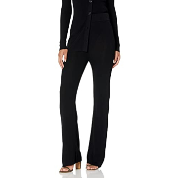 The Drop Women's Ellison Rib Flare Leg Pants for Style & Comfort
