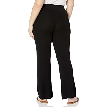 The Drop Women's Ellison Rib Flare Leg Pants for Style & Comfort