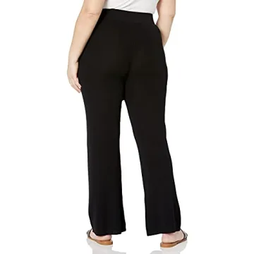 The Drop Women's Ellison Rib Flare Leg Pants for Style & Comfort