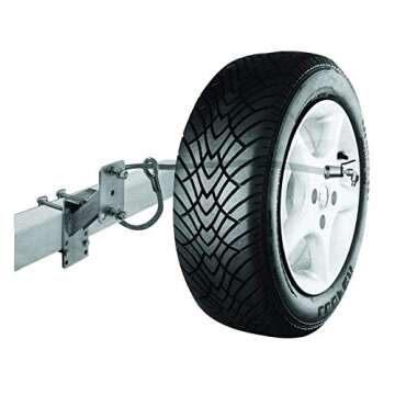 Trimax ST30 - Trimaflex Spare Tire Cable Lock (Round Key) for Boat Trailers, Motor Homes, Trucks, Jeeps, Vans, More - 36" x 12mm - Black/Chrome