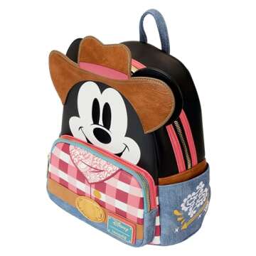 Loungefly Disney Western Mickey Mouse Mini Backpack | Mickey Mouse Bags & Backpacks Standard
