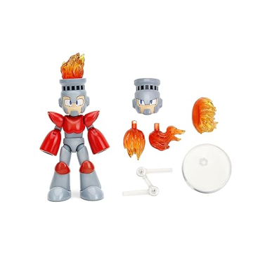Mega Man Fire Man 4 Inch Action Figure for Collectors