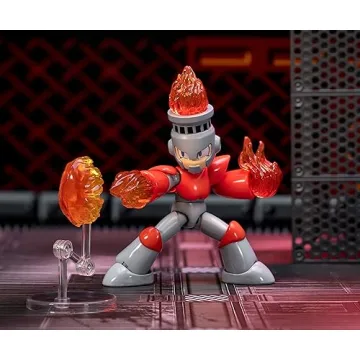 Mega Man Fire Man 4 Inch Action Figure for Collectors