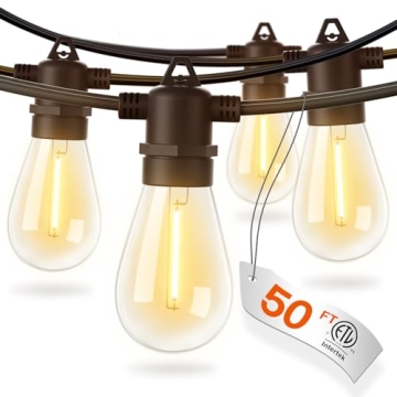 addlon 50FT LED Outdoor String Lights for Any Occasion