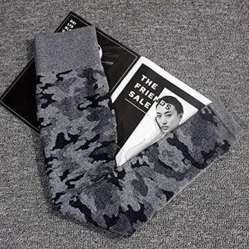 WodoWei Women's Scrunch Butt Lifting Workout Leggings for Women Seamless High Waisted Gym Yoga Pants (W426-black-L)