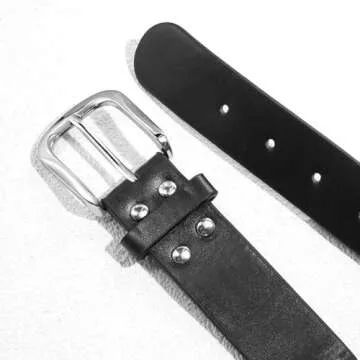 HIQUACC Vintage Rivet Leather Western Belts for Women