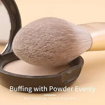 ENZO KEN Luxury Natural Hair Makeup Brush Set with Case