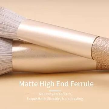 ENZO KEN Luxury Natural Hair Makeup Brush Set with Case