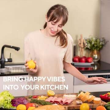 KAIYO Large Teak Wood Cutting Board - Durable & Stylish