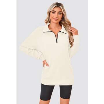 Stylish PLMOKEN Plus Size Sweatshirt for Women Casual Wear
