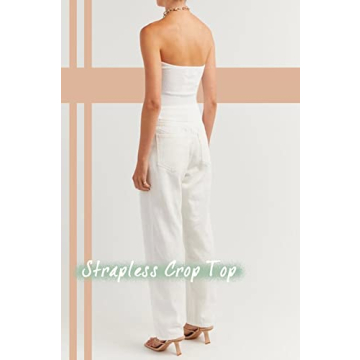 Stylish NTSWZYS Strapless Crop Top for Summer Fashion