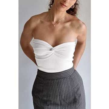 Stylish NTSWZYS Strapless Crop Top for Summer Fashion