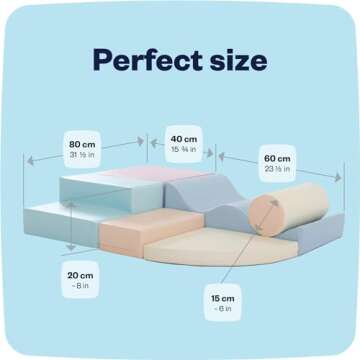 IGLU Soft Play Explorer Pastel Color Set Hand Made Large Foam Blocks Climbing Toys for Toddlers 1-3 ...