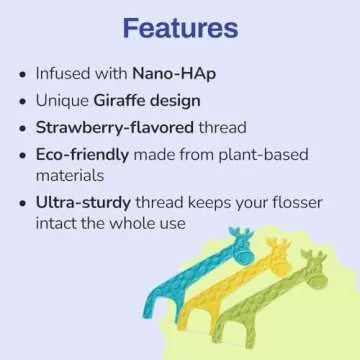 autobrush Strawberry Dental Flossers for Fun Kids Health