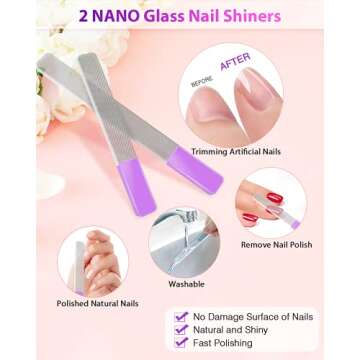 Premium 4PC Nail File Set - Gift for Women & Girls