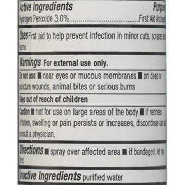 Safetec Hydrogen Peroxide Spray - Painless First Aid Solution