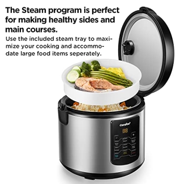 COMFEE 6-in-1 Compact Rice Cooker, 2 QT