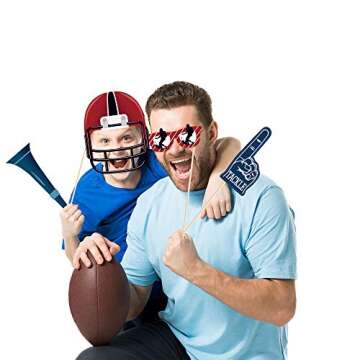 CC HOME Football Photo Booth Props 25Ct,Sports Party Favor for Football Theme Birthday Party,Baby Shower Decorations