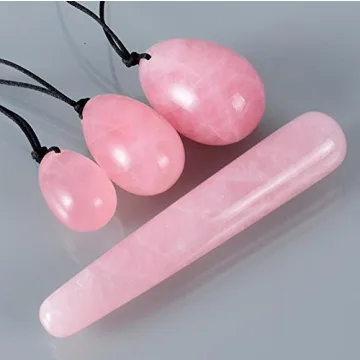 4Pcs Jade Yoni Eggs Set for Wellness and Kegel Exercises