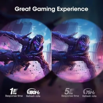 KOORUI 25-inch 180Hz Gaming Monitor with FreeSync Premium