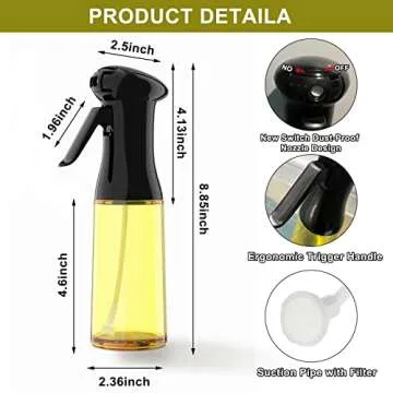 Honbuty Oil Sprayer 200ml Glass - Healthy Cooking Solution