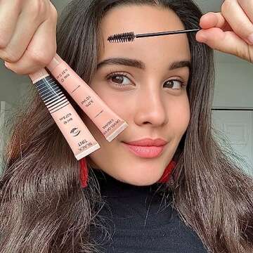 Lash Color Kit, Lomansa Professional Eyelash and Brow Color Kit, Instant Eyelash Color with Natural Black Effects, Safe & Easy to Use 8ml