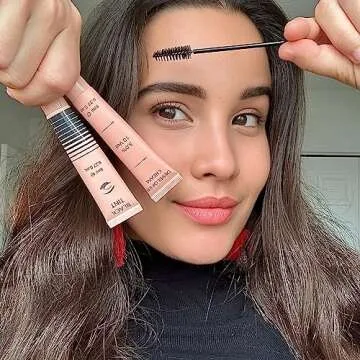 Lash Color Kit, Lomansa Professional Eyelash and Brow Color Kit, Instant Eyelash Color with Natural Black Effects, Safe & Easy to Use 8ml