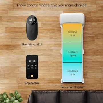 WalkingPad C1 Foldable Treadmill Walking Pad Smart Jogging Exercise Fitness Equipment, Free Installation Low Noise Footstep Induction Speed Control,Folding Under Desk 0.5-3.72mile/Hour (White)