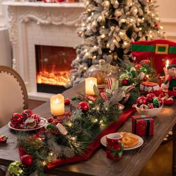 Valery Madelyn 9ft Pre-Lit Christmas Garland for Decor