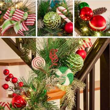 Valery Madelyn 9ft Pre-Lit Christmas Garland for Decor