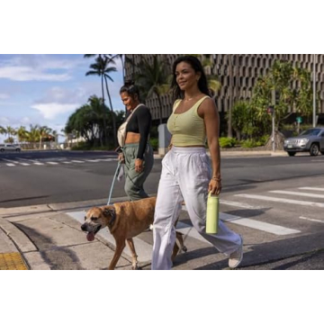 Stanley IceFlow Cap and Carry+ Water Bottle 24 OZ | Wide Mouth Twist Lid | Lightweight & Leakproof for Travel & Gym | Insulated Stainless Steel | BPA-Free | Citron