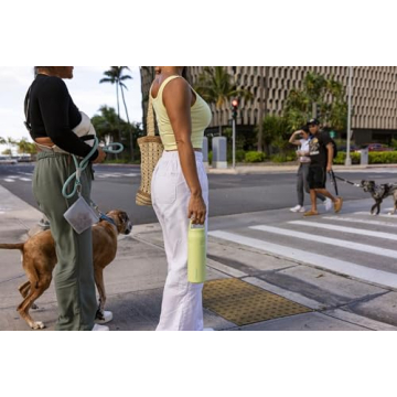 Stanley IceFlow Cap and Carry+ Water Bottle 24 OZ | Wide Mouth Twist Lid | Lightweight & Leakproof for Travel & Gym | Insulated Stainless Steel | BPA-Free | Citron