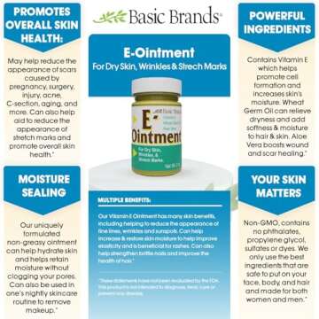 Basic Brands Vitamin E Ointment, 2 oz, Original