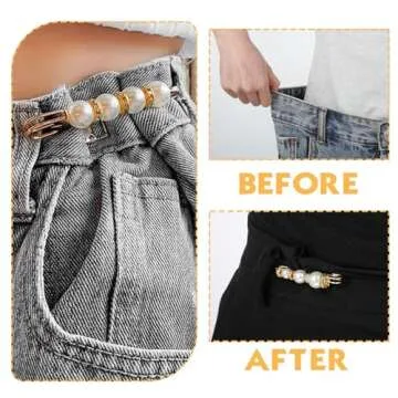 YUXIANLB 8 Pcs Pearl Brooch Pins for Elegant Styling