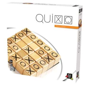 Quixo | Abstract Strategy Game for Families and Adults | Ages 8+ | 2 to 4 Players | 15 Minutes